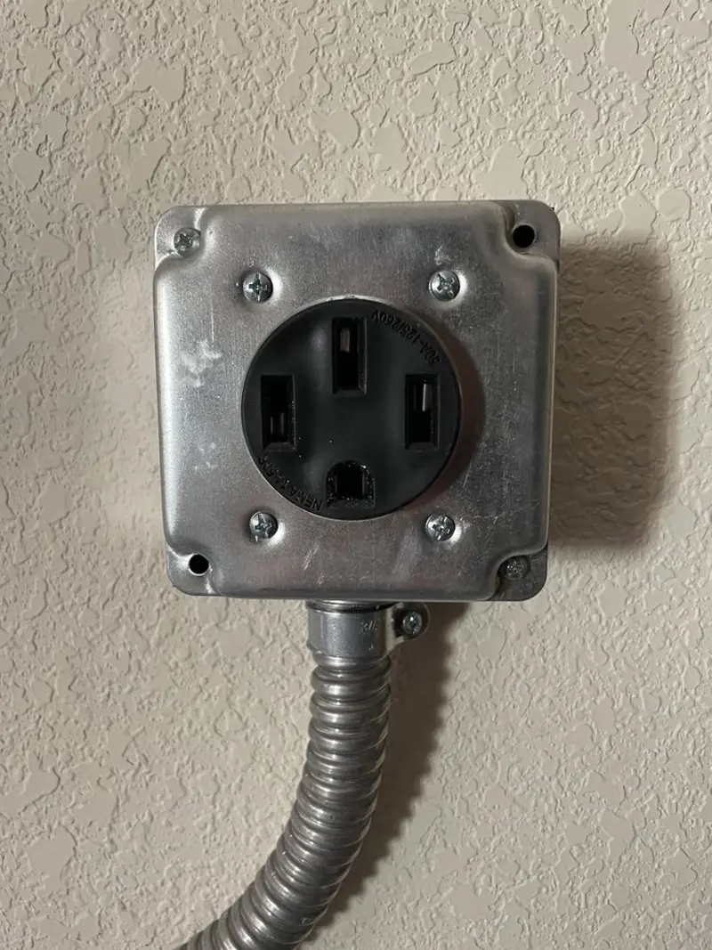 NEMA 14-50 outlet installed for Electrical Panel Upgrade in Buellton